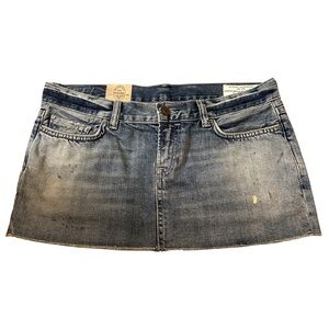 All Saints Bartley Denim Mini Skirt NWT Size 10